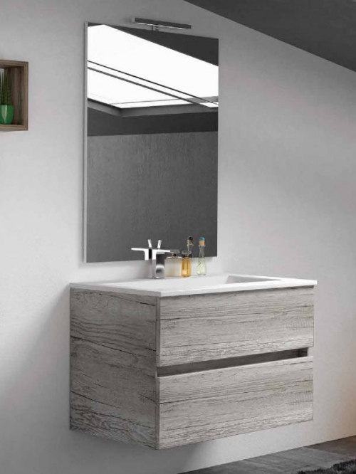 Mobile da bagno ASTRID cm 70x46 grigio cemento